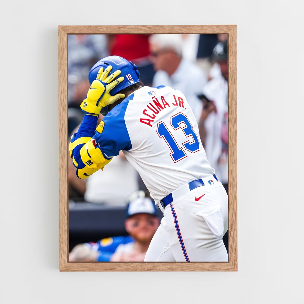 Poster Swing d'Acuna – affiche Baseball (vue 4)